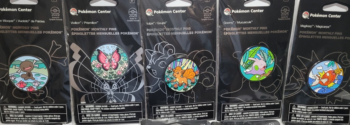 2025 Pokemon Center Monthly Habitat Pins [FULL SET OF 12] Sealed