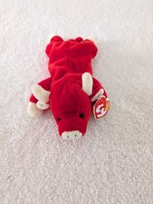 Ty Beanie Baby Snort the Bull Hang Tag 1995