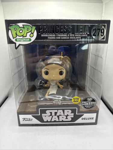 Funko Pop! Digital #279 Star Wars Princess Leia Glow Royalty LE 3300