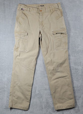 Carhartt FR Pants Mens 36x31 Beige CAT 2 Relaxed Utility Workwear Tag 38x34