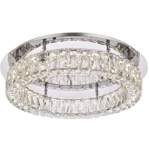 Elegant Lighting 3503F22C Monroe Flush Mount Chrome - Picture 3 of 8