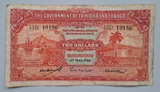 Trinidad y Tobago 2 dólares 1942 ver otras ventas