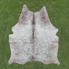 Hair on Cowhide Rug Real Cow Leather Skin Floor Carpet Natural Rug 65x60" CC1341