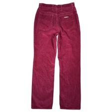 RARE VTG 80s Wrangler Magenta Corduroy Pants Sz 12 28x31.5 Ultra High Rise USA