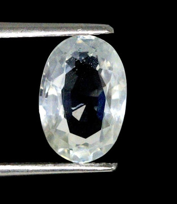 1.92 Ct Certified 100% Natural White/Colorless Sapphire Loose 8x5 mm Gemstone