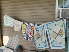 VTG Patchwork Pillow Shams. Country Classics 2 King 3 Std Crafted. Lot 5