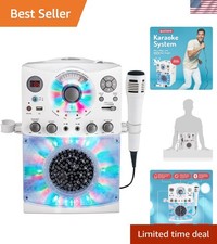 Karaoke Machine for Adults  Kids - Includes Wired Mic  USB Connectivity