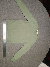 H M Childs Dress Sweater Size 6/7 Pull-over Style Green In Color