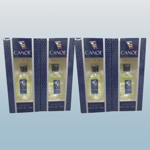 DANA CANOE FOR MEN EAU DE TOILETTE SPLASH 0.5 OZ BOXED LOT OF 4