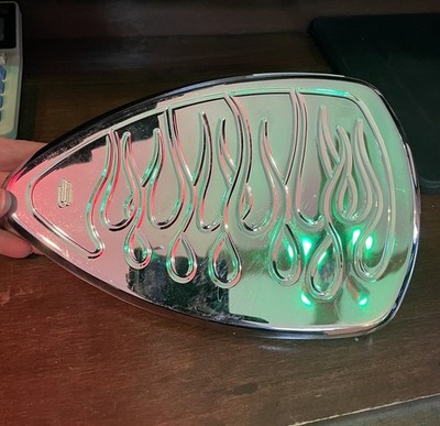 Baron? Custom Accessories Flame Air Cleaner Cover Chrome Motorcycle Part 