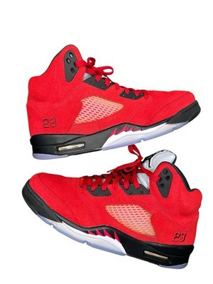 NIKE Jordan Air 5 Retro Raging Bull Sneakers DD0587-600 Size 11.5 VNDS Worn 2x