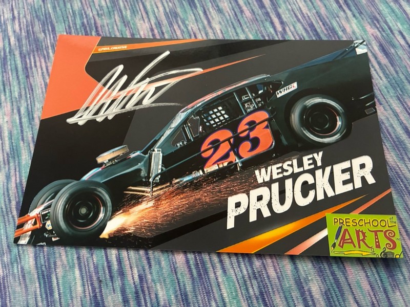 Wesley Prucker autographed Small SK Modified Racing Photograph