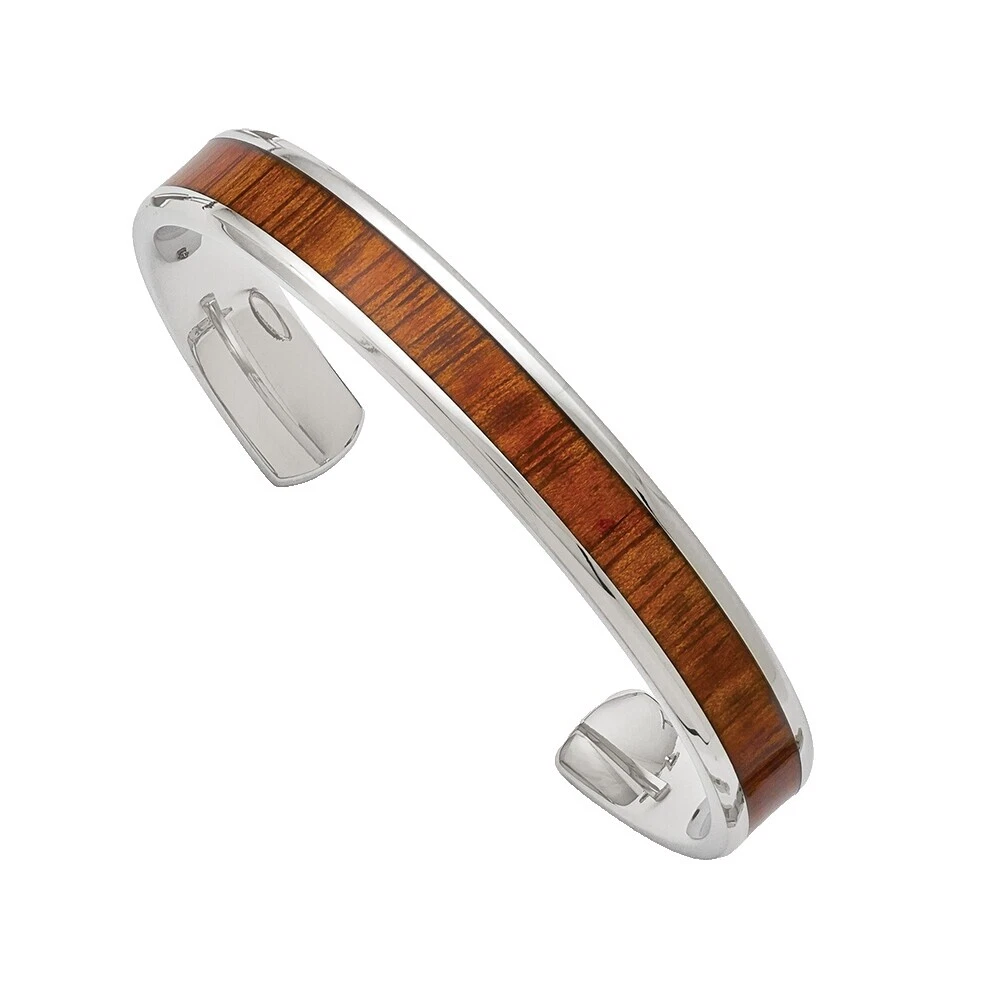Wooden Stainless Steel Tie Clasps & Tacks for Men