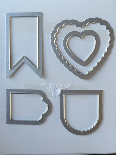Sizzix "Big Shot FRAMELITS HEARTS A FLUTTER" NEW Stampin'UP! NIP set/5 dies - Picture 2 of 3