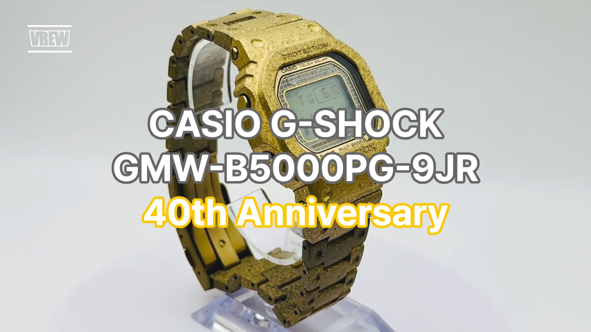 Near Mint CASIO G-SHOCK GMW-B5000PG-9JR 40th Anniversary Gold Full