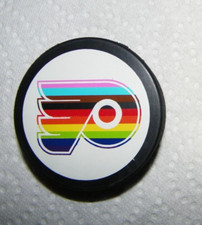 NEW JAN 18,2023 PHILADELPHIA FLYERS PRIDE HOCKEY PUCK FROM TEAM W/ LOGO OFFICIAL
