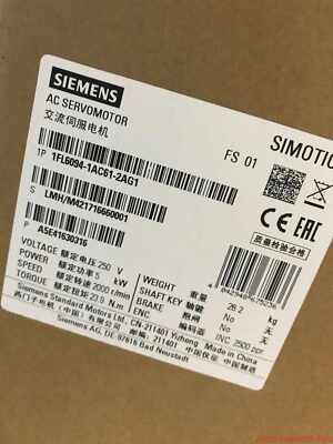 1FL6 094-1AC61-2AG1 NEW SIEMENS SIMOTICS Operating Voltage 1FL6094-1AC61-2AG1