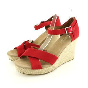 toms canvas wedges