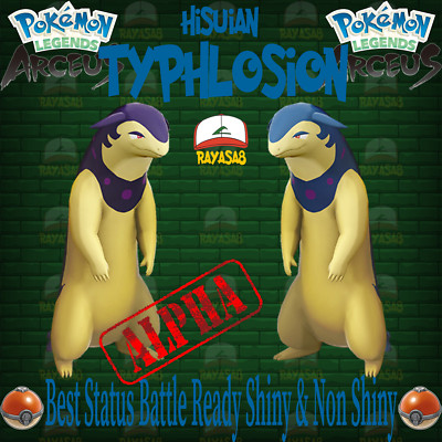 Typhlosion Shiny Hisuian 6iv Alpha Non Shiny Pokemon Legends Arceus Pokémon Home