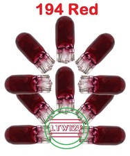 10 194 Red T10 Wedge Car Mini Bright Light Bulbs W5w 2825 158 192 168161 10 194 Red T10 Wedge Car Mini Bright Light Bulbs W5w 2825 158 192 168161