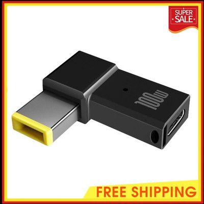 Type C Female to Male Converter PD 100W Charging Adapter for Lenovo Thinkplus PC
