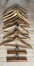 Lot of  11  Wooden Advertising Hangers B  B CLOTHES - JAMAICA NY STEVES - MD.