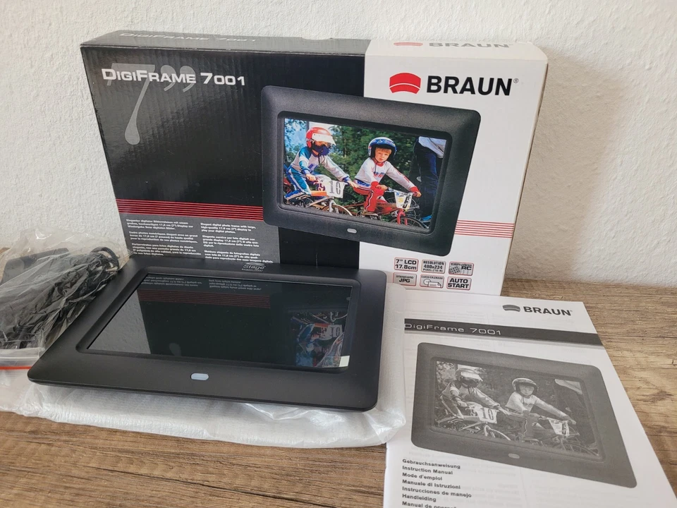 Braun Digi Frame 7100 Neuwertig und Originalverpackt + 1GB Speicherkarte - Bild 3 von 4