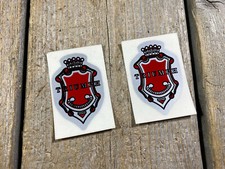 X2 TRIUMPH ENGLAND HEADBADGE STICKER DECAL HEAD BADGE STICKERS UK NOS