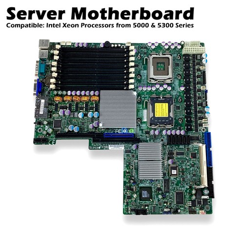 OEM SuperMicro X7DBU-A-IS018 Dual Intel Xeon LGA-771 ATX DDR2 Server Motherboard - Picture 2 of 9