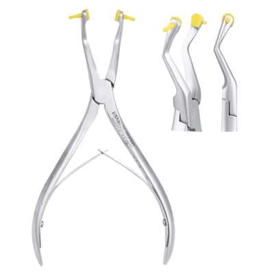 SurgiMac Crown & Bridge Removing Pliers 1/Pk. Stainless Steel. Enhanced curve