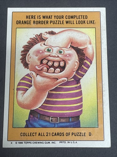 1986 Garbage Pail Kids 5th Series-193a Shattered Shelby - Pink Pants ERROR(back) - Picture 3 of 3
