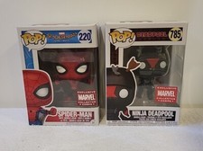 Funko Spider-Man #220 & Ninja Deadpool #785 Marvel Collector Corps + P/P