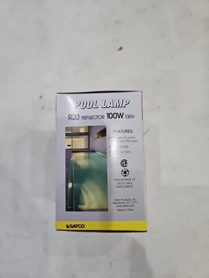 S7001 POOL LIGHT 130V =120V 100W R20 Flood Bulb Dimmable Frosted Medium E26 - Image 3 of 4