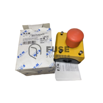 1PC New EATON MOELLER emergency stop button M22-PV/KC02/IY #US