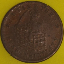 (1833) I Take The Responsibility Hard Times Token Rulau HT# 70 VF