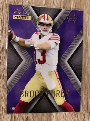 Brock Purdy 2022 Wild Card Matte X-Plode Purple #49/50 MXPU-51