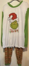 Jammies For Your Families MERRY GRINCHMAS Pajama Set Mens Joggers  T-Shirt  XL