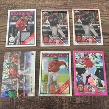 Oscar Gonzalez 2020-2023 Topps/Bowman Base RC/Chrome Refractor/Relic 11-Card Lot