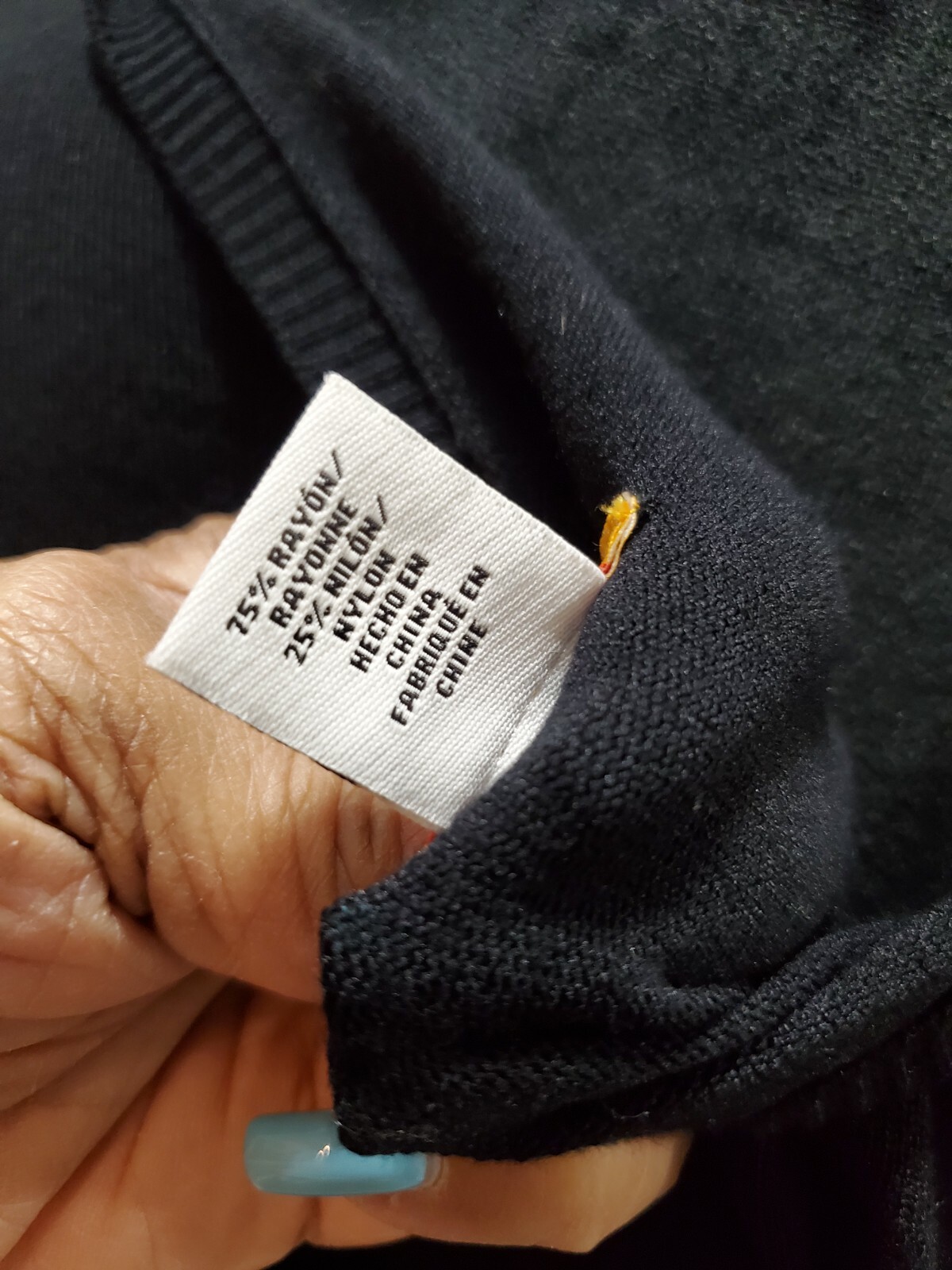 Ruby Rd. Women's Solid Black Rayon Round Neck Lon… - image 8