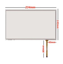 10.1inch 4-wire 234 142mm Digitizer Resistive Touch Screen Panel