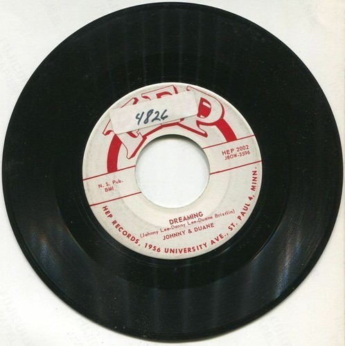 Duane Carter / Johnny & Duane - Your Past / Dreaming (7" 45 RPM single) - Picture 2 of 5