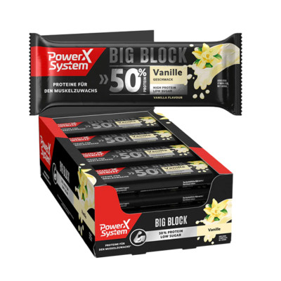 Power System Big Block Vanille, 100g, 16er Pack