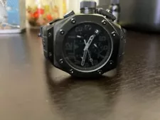 Swiss Legend Men's Black Dial with Black Strap