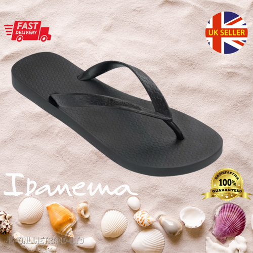 Hombre Chanclas Piscina Deslizables Playa Sandalias de Dedo Negro Ipanema eBay