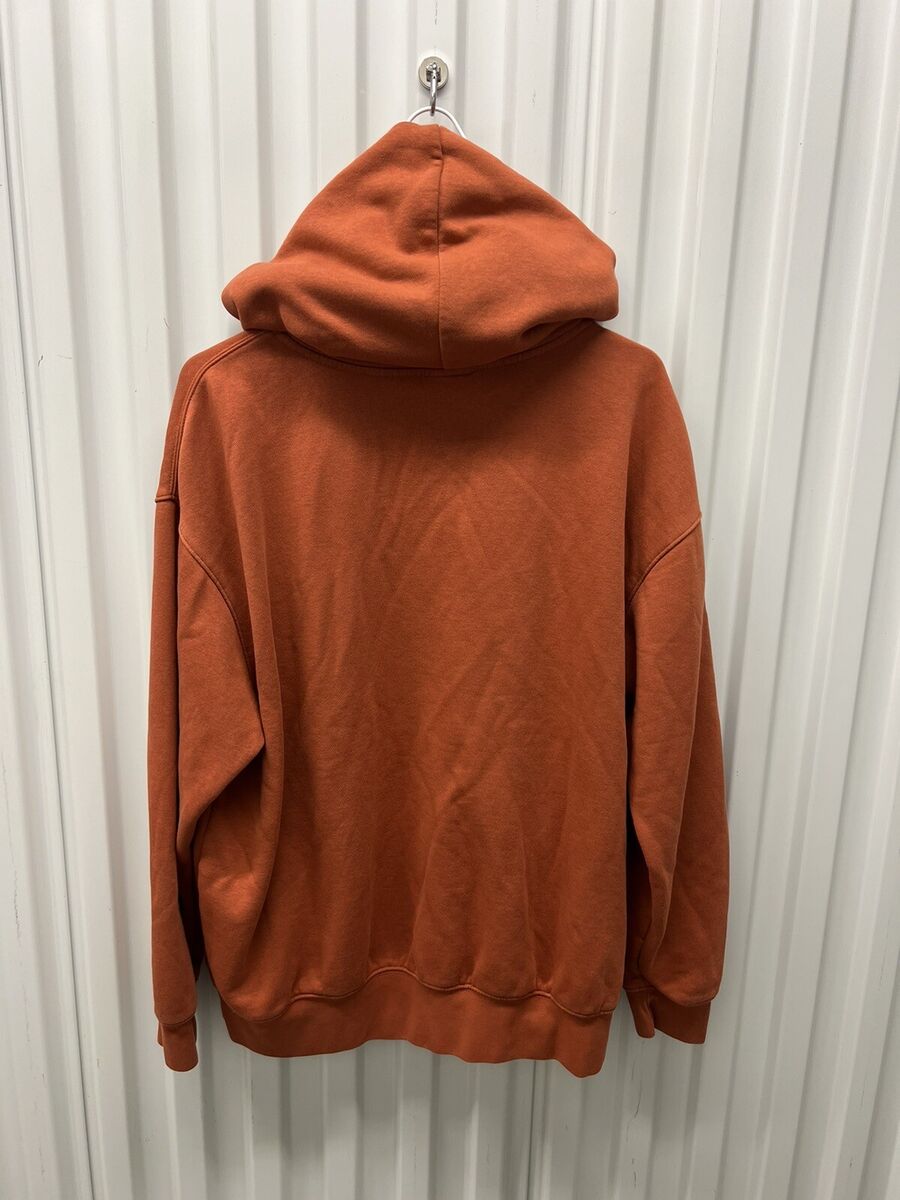 Vintage Nike Center Swoosh Hoodie Orange White M Y2K Vintage Vintage Nike Center Swoosh Hoodie Orange White M Y2K Vintage