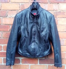 Vintage DAINESE Leather Motorcycle Jacket Ladies Size EU 48 UK 38