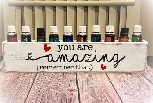 You Are Amazing Essential Oil Wooden Holder - Essential Oil Storage - Picture 4 of 7