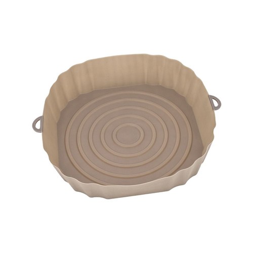 20cm Air Fryers Oven Baking Tray Fried Basket Mat Silicone Pots Round Replacemen - Foto 13 di 13
