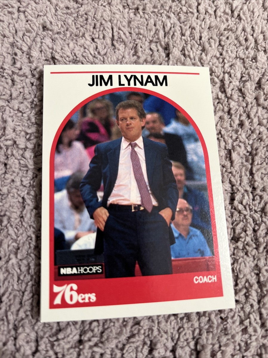 1989-90 NBA Hoops Basketball Jim Lynam Head Coach #68 Philadelphia