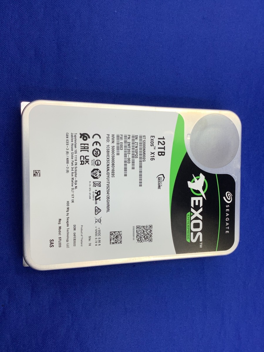 Seagate ST12000NM002G 12TB SAS HDD 新同品 Amazon.com: Seagate ST12000NM002G 12TB 12Gb/s SAS HDD